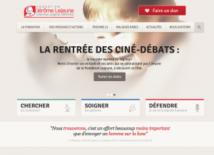 Traduction de site internet pour l’Institut Jérome Lejeune